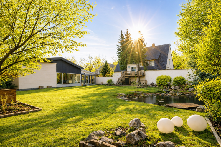 Grundstück zum Kauf für Einfamiienhaus, Doppelhaus oder Mehrgenerationenhaus in München Sollln in grüner Lage - stadtnah - Gartenansicht.