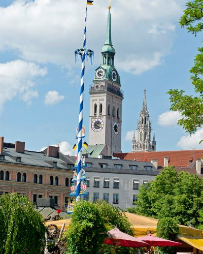 Foto vom Viktualienmarkt in München