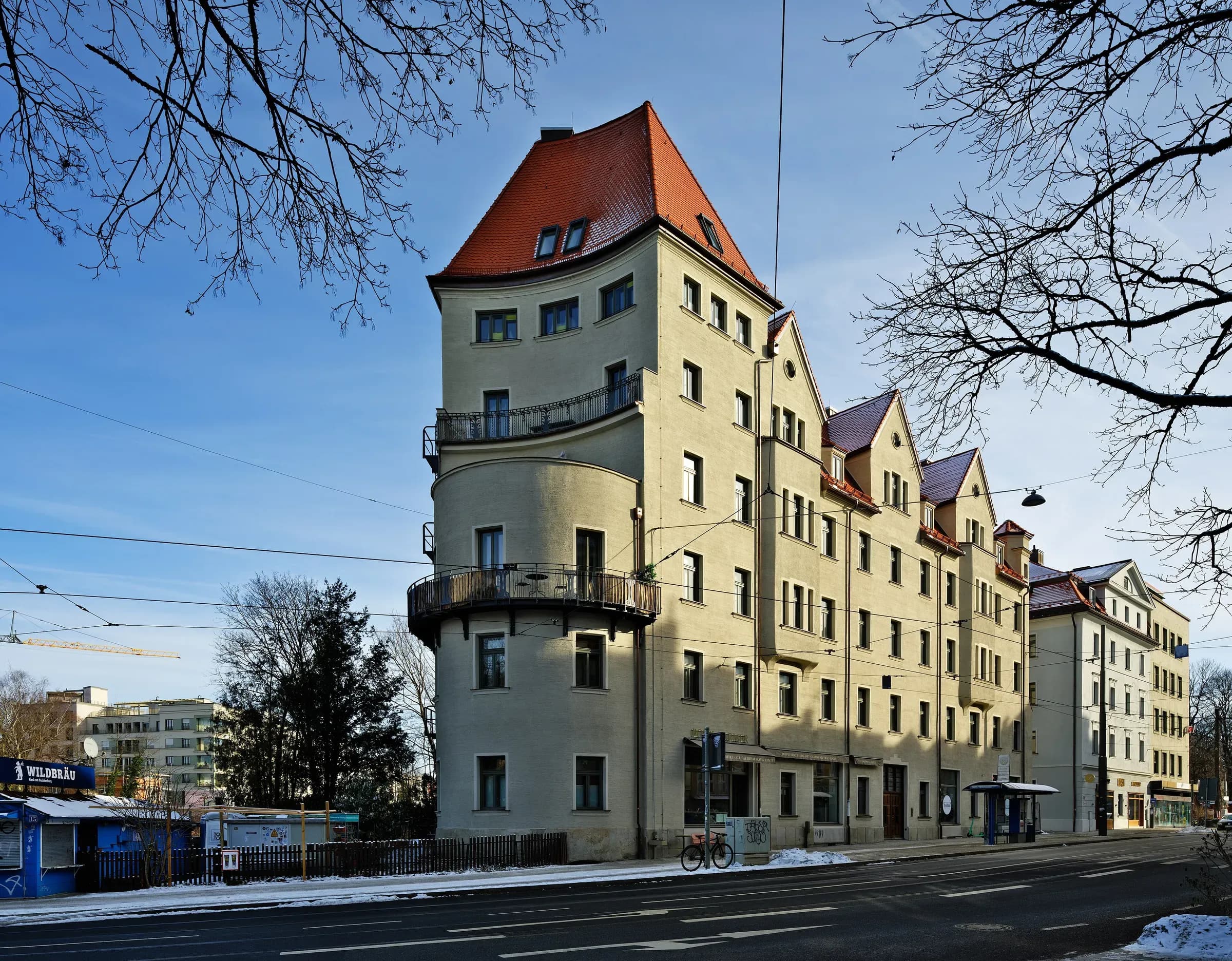 Jugendstil-Wohnhaus mit Erker in der St.-Bonifatius-Straße in Obergiesing