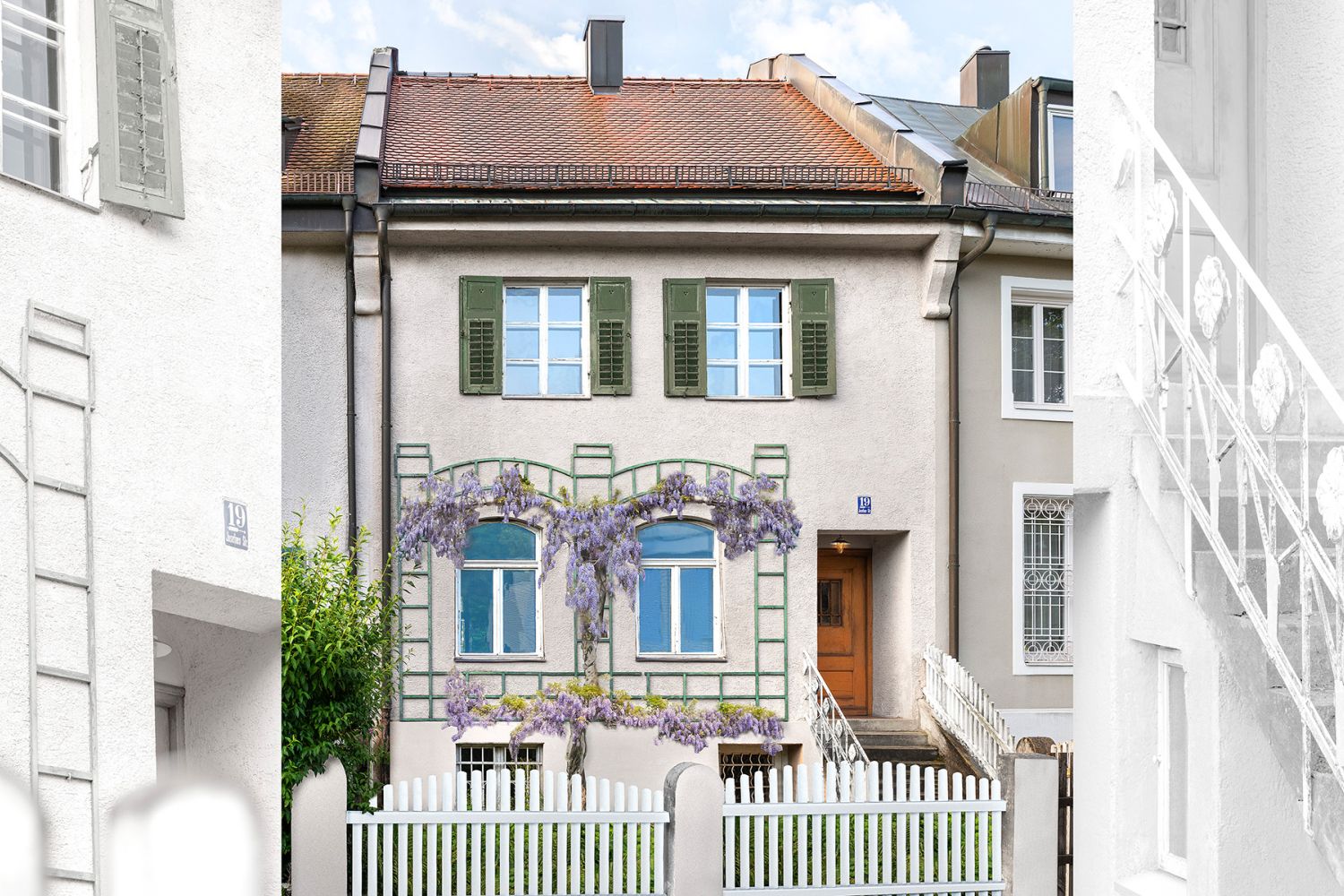 Außenansicht einer Jugendstil Villa zum Kauf in München
