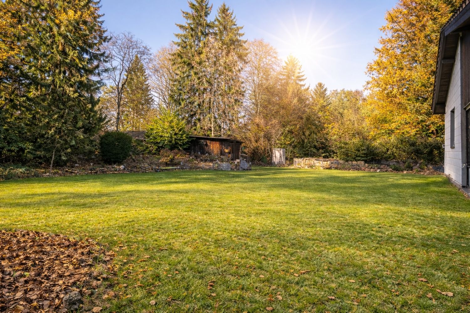 Garten von Grundstück für DHH, EFH oder Mehrgenerationenhaus